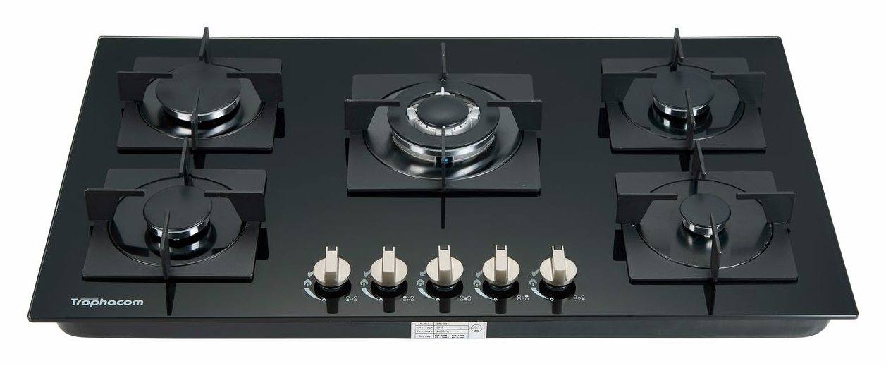 5-burner built-in glass gas hob – Trophacom GS-07