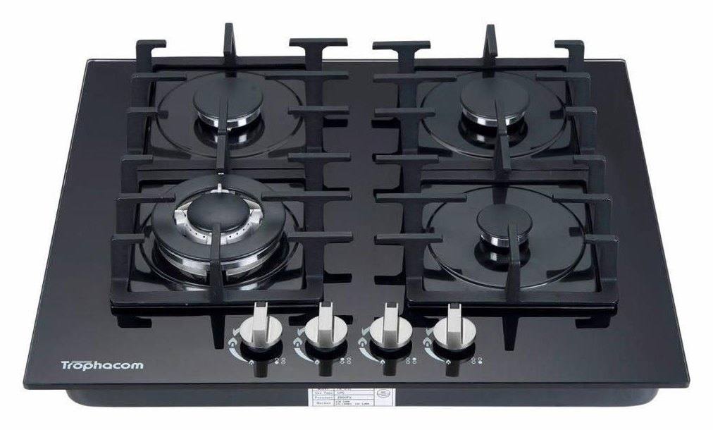 4-burner built-in glass gas hob – Trophacom GS-12